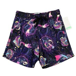 Kronic Prints Drill Clothing Mens Psychedelic Mushroom Board Shorts Size S NWT
